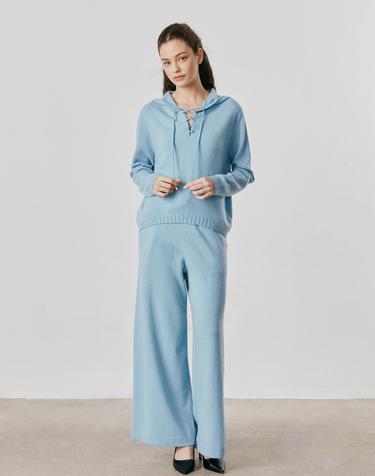 캐시미어하우스 [Murray Allan] 100%캐시미어 Solid wide pants_River (RV) M53WPN062RV