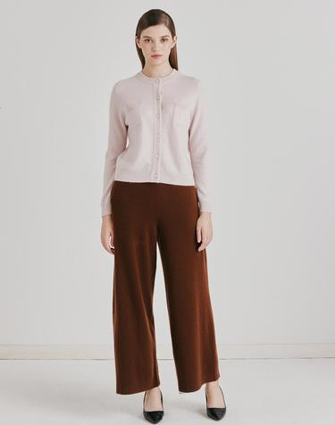 캐시미어하우스 [Murray Allan] 100%캐시미어 Solid wide pants_Cocoa (CO M53WPN062CO