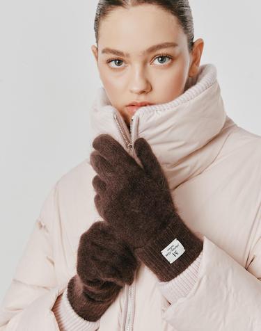[Murray Allan] 100%캐시미어 Longhair glove_Dark brown (DB) M53AGL041DB