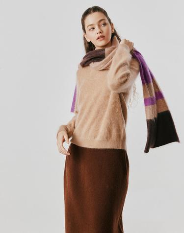 [Murray Allan] 100%캐시미어 Longhair multi muffler_Camel (CA) M53AMU043CA