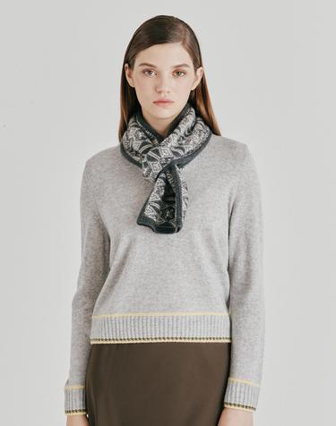 [Murray Allan] 100%캐시미어 Rhombus pattern petit scarf_Dark grey (DG) M53APE050DG