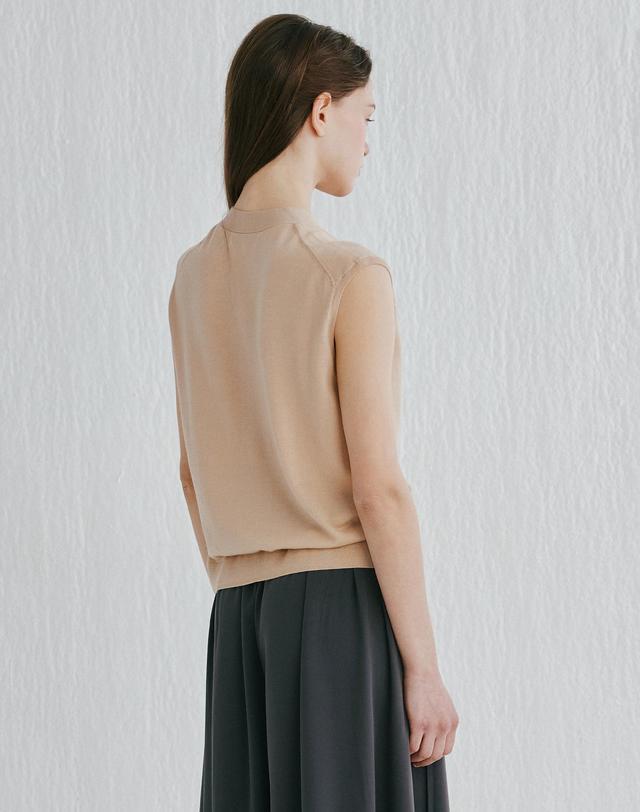 캐시미어하우스 [Murray Allan]V-neck Vest_Coconut (CQ) M52WVT010CQ 착용컷