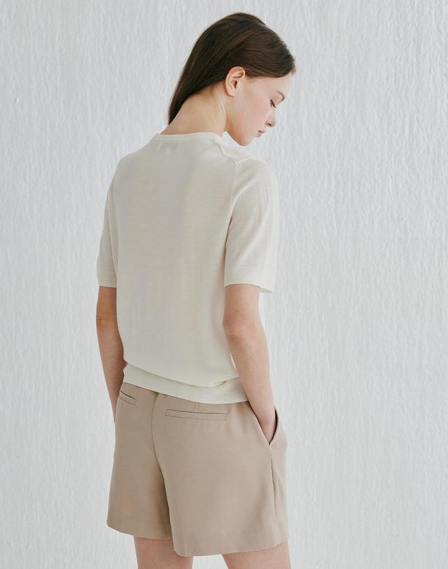 캐시미어하우스 [Murray Allan]Round half pullover_Vanilla (VN) M52WPU023VN 착용컷