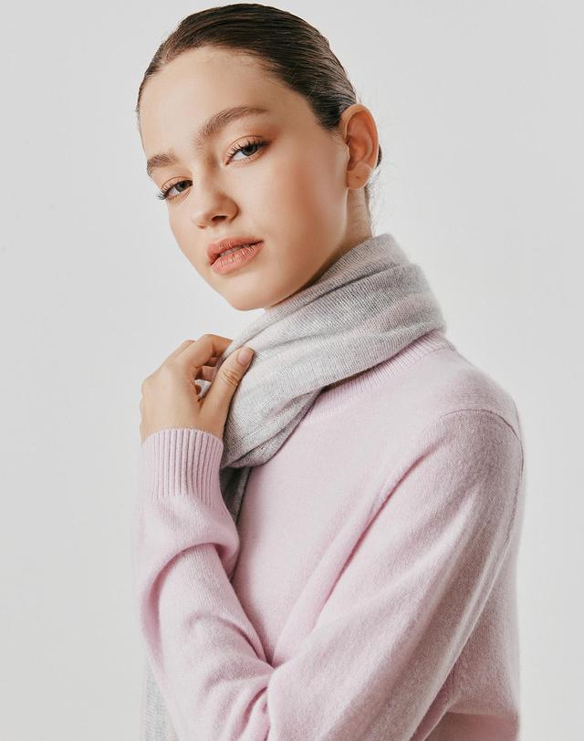 캐시미어하우스 [Murray Allan] 100%캐시미어 Diamond color muffler_Blossom (LS) M53AMU045LS 착용컷