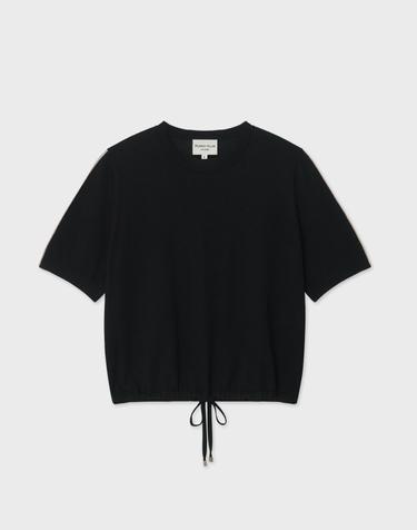 [Murray Allan] 100%울 Cool wool Hem string Pullover_Black (BK) M62WPU002BK
