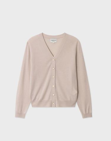 [Murray Allan] 100%울 Airy wool V-neck Cardigan_Vanilla (VN) M62WCD009VN