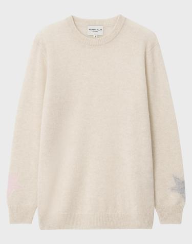 [캐시미어 100%] 스타 루즈 풀오버 (Sand Beige)_M63WPU007