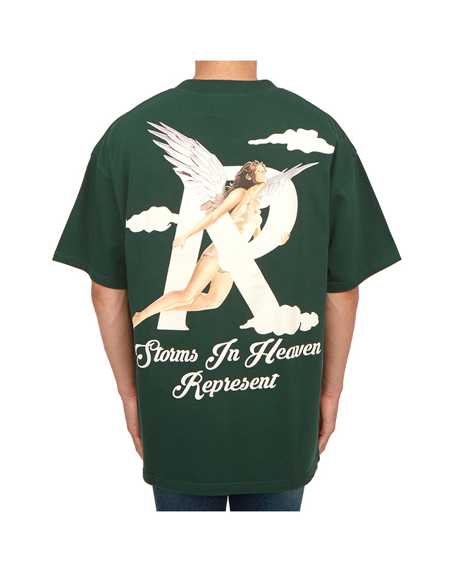 리프레젠트 리프레젠트 남성 반팔티셔츠 M05229 RACING GREEN 착용컷