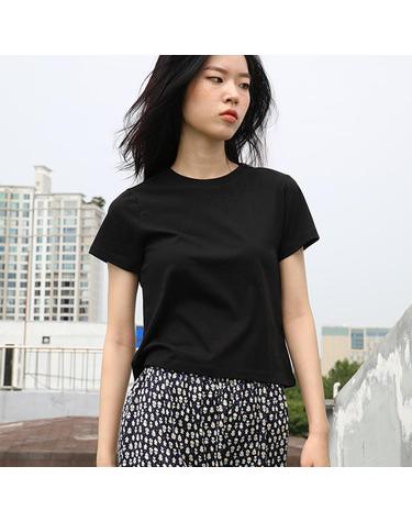 So Luv Crop Tee_BLACK