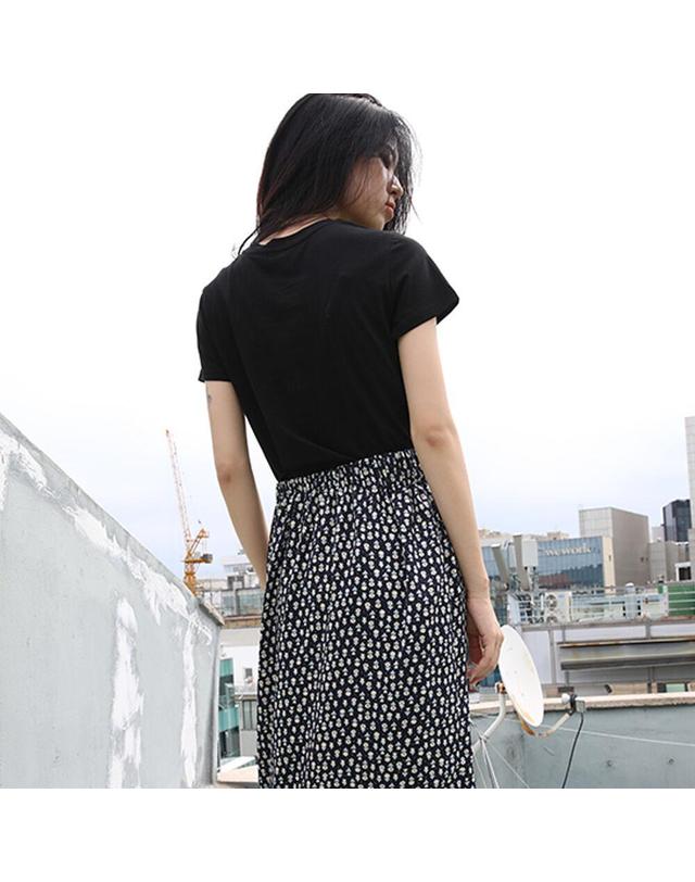 쏘리투머치러브 So Luv Crop Tee_BLACK 블랙 착용컷