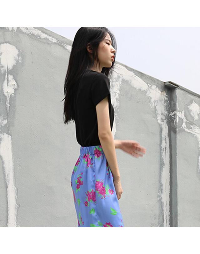 쏘리투머치러브 So Luv Crop Tee_BLACK 블랙 착용컷