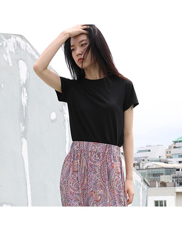 쏘리투머치러브 So Luv Crop Tee_BLACK 블랙 착용컷
