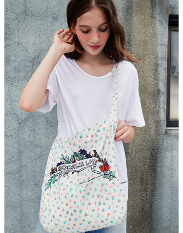Soluv Party Flower Eco-Bag_Ivory