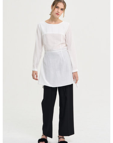 Walking NY Back Wings Blouse_White