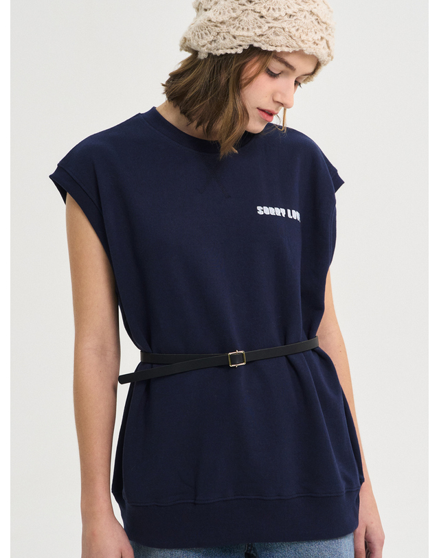 쏘리투머치러브 Square Buckle Season Leather Slim Belt_Black 착용컷