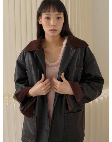 Winter Fur Work Jacket_Black