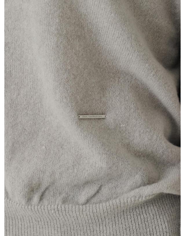 쏘리투머치러브 [인플루언서 세영 w/] Button Down Cashmere Turtleneck Knit Sweater_Gray 착용컷