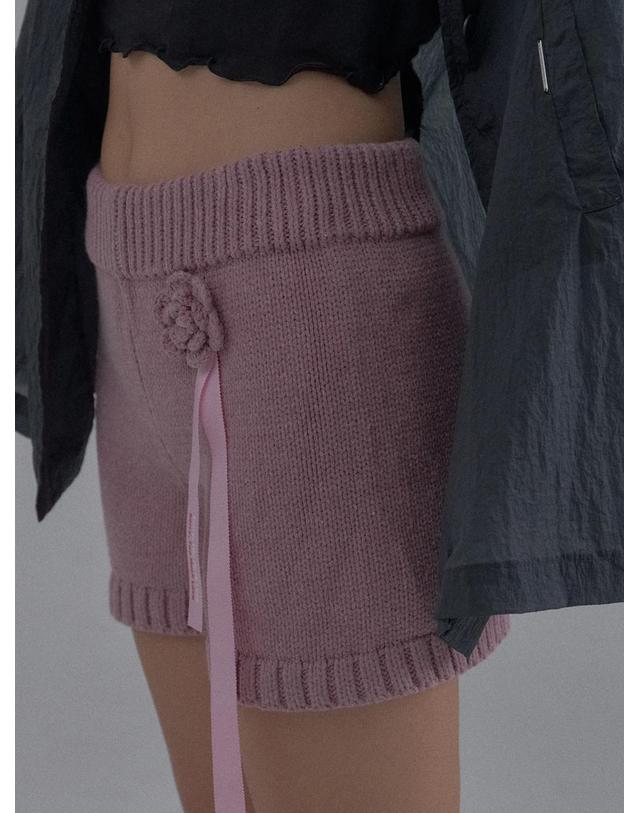 쏘리투머치러브 Rosette Crochet Flower Knit Bloomers_Pink 착용컷