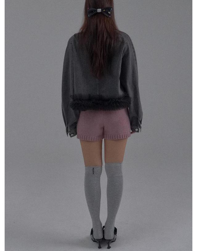 쏘리투머치러브 Rosette Crochet Flower Knit Bloomers_Pink 착용컷