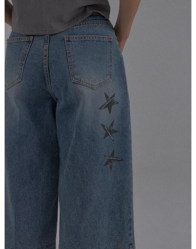 쏘리투머치러브 Straight Cut 6/10 Bermuda Denim Pants_Blue 착용컷