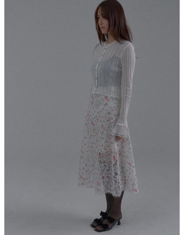쏘리투머치러브 Pure Elegance Knit Cardigan_White 착용컷