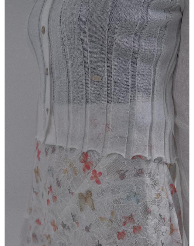 쏘리투머치러브 Pure Elegance Knit Cardigan_White 착용컷