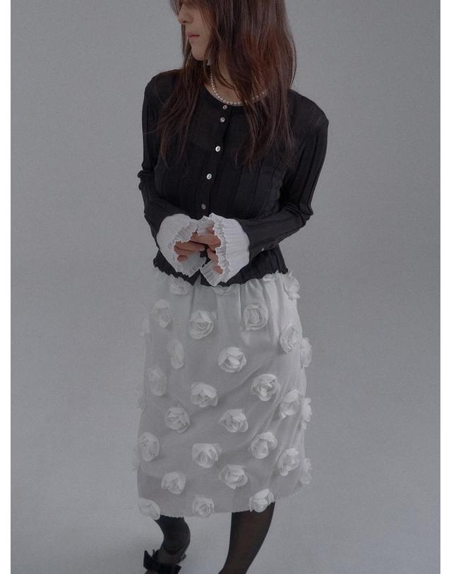 쏘리투머치러브 Pure Elegance Knit Cardigan_Black 착용컷