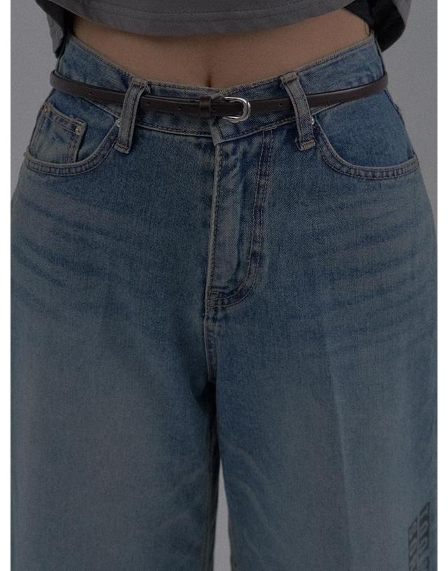 쏘리투머치러브 Minimal Leather Slim Belt_2 Color 착용컷