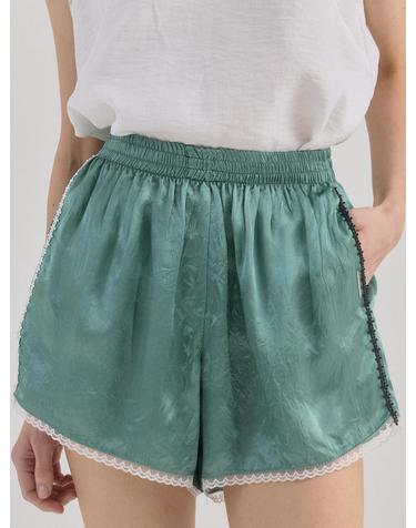 Fluid Texture Lounge Shorts_Green