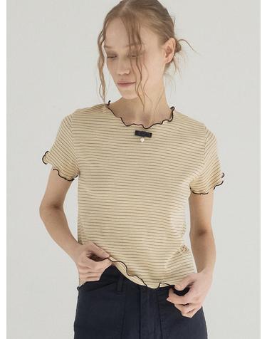 Paris Morning Stripe Top_Yellow