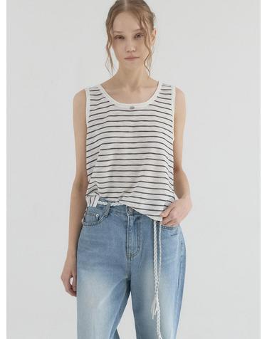 Summer Haze Knit Tank_Ivory