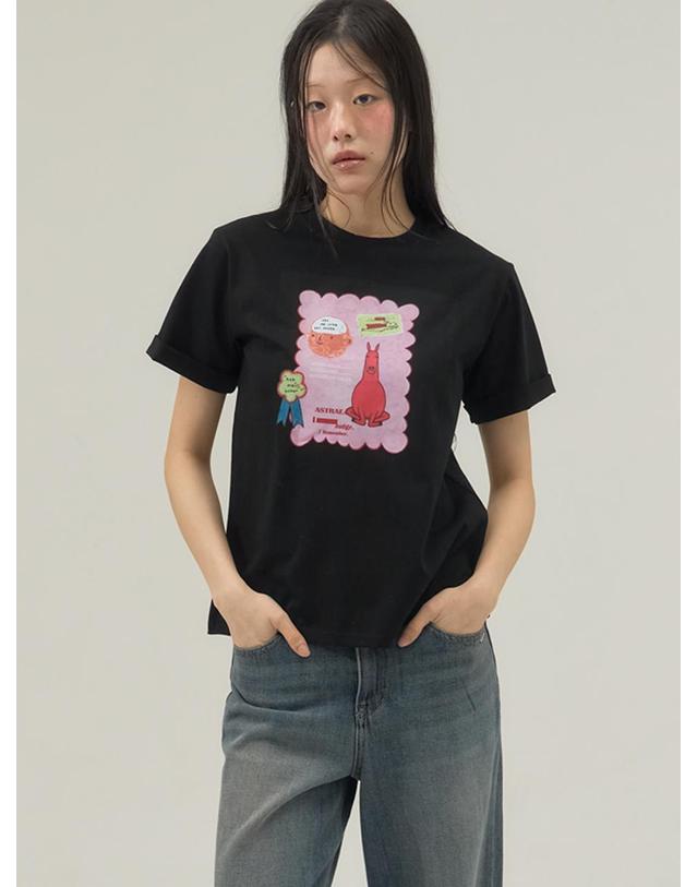 쏘리투머치러브 Small Room Exhibition Turn-Up Sleeve Tee_Black 착용컷