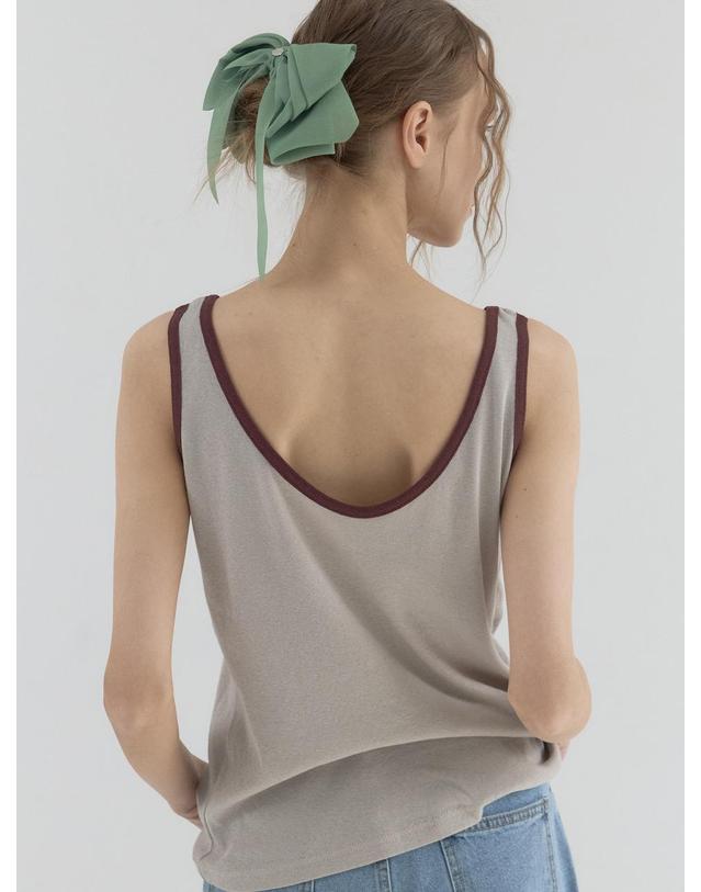 쏘리투머치러브 Muted Tone Essential Tank_Beige 착용컷