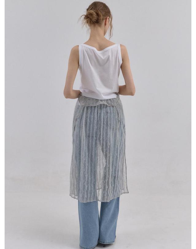 쏘리투머치러브 Lace Vail Layered Dress_Gray 착용컷