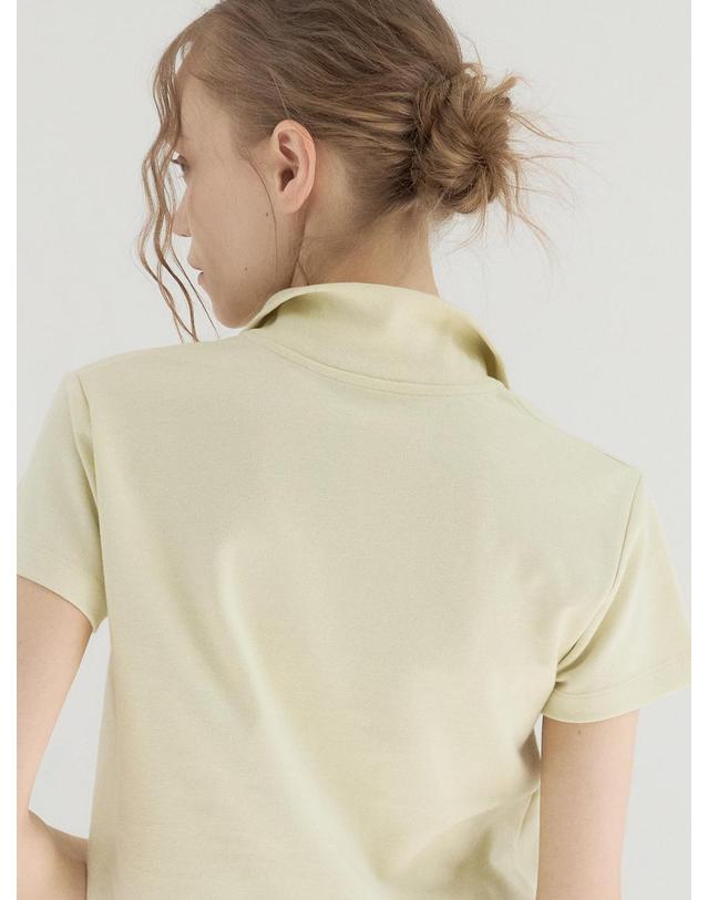 쏘리투머치러브 Clean Mood Pique Polo Top_Yellow 착용컷