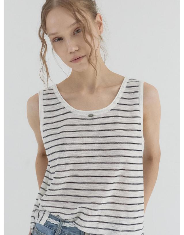 쏘리투머치러브 Summer Haze Knit Tank_Ivory 착용컷