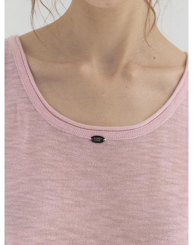 쏘리투머치러브 Summer Haze Knit Tank_Pink 착용컷