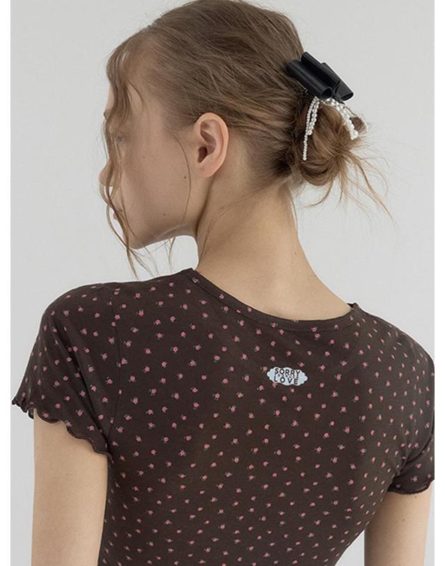 쏘리투머치러브 Pearl Tassel Bow Barrette_Black 착용컷