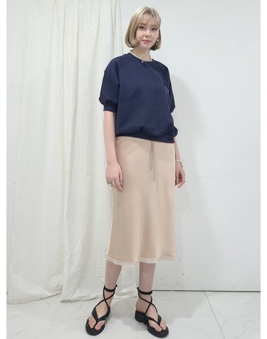 프리톤 머메이드 실키스커트(스포티드레스)베이지 mermaid Silky string skirt
