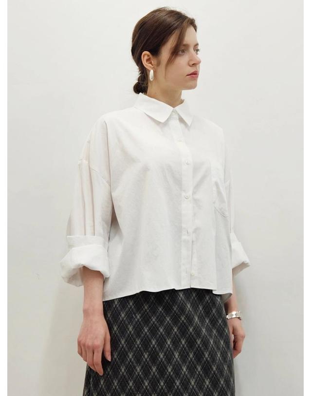 프리톤 바이오워싱 사계절 화이트셔츠 white shirt 착용컷