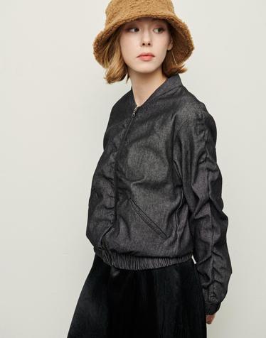 Denim blouson jumper