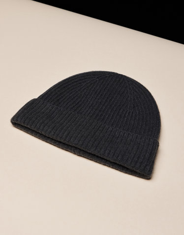다크 그레이 《Pure Cashmere》 비니