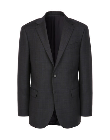 차콜 《Tech Tailoring》E.Zegna 쉐도우 패턴 수트 자켓