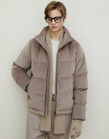 베이지 《Twill Velour》 [Siberian Goose] 푸퍼 점퍼