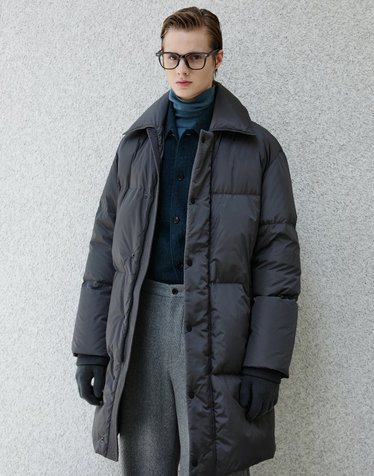 다크그레이《Super Nylon》[Siberian Goose] 롱 다운 파카
