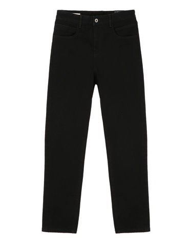 블랙《Back-Brushed》[Tapered Fit] 데님