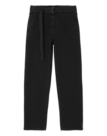 블랙《Tailored Trousers》커브드 데님