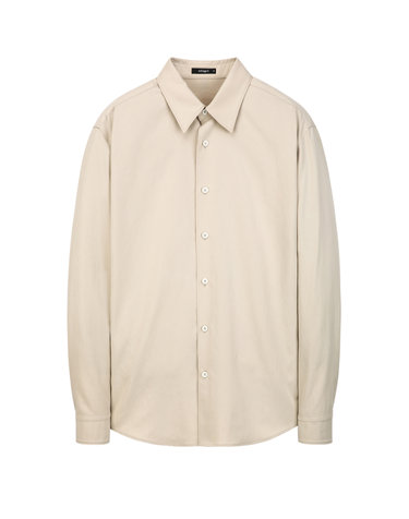 베이지《Soft Tencel》레귤러 핏 셔츠