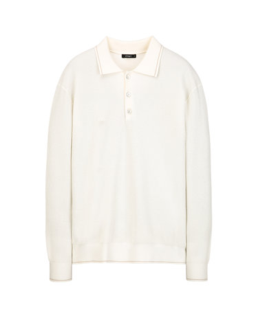 크림《Preppy Crepe》카라넥 니트