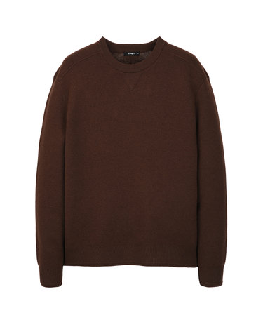 다크브라운《Mild Cashmere 10》 맨투맨 스웨터